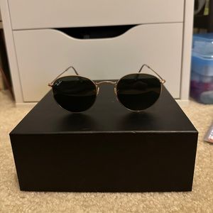 Ray-Ban Icons 50mm Round Metal Sunglasses